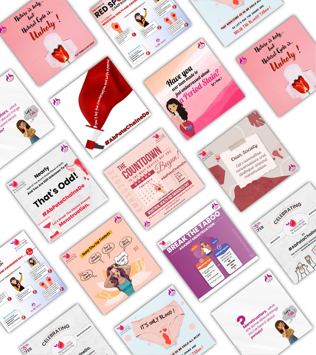 Social Media Post Collage Grid